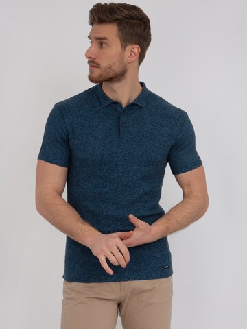 Sir Raymond Tailor T-Shirt 'Maro' in Blau: predná strana