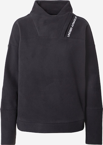 UNDER ARMOUR Athletic Sweatshirt 'Recover' in Black: front