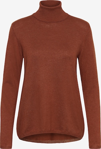 Pull-over 'CUAnnemarie' CULTURE en marron : devant