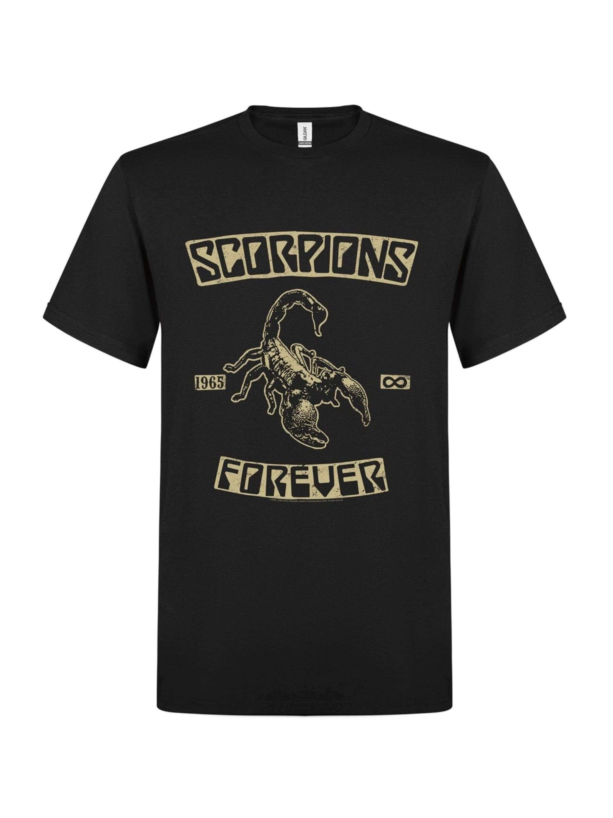 Maglietta 'Scorpions Forever T-Shirt' di Rockshirts in nero: frontale