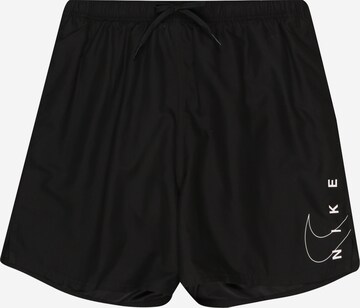 Nike Swim Athletic Swim Trunks in Black: front