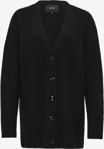 OPUS Knit Cardigan 'Dilano' in Black: front