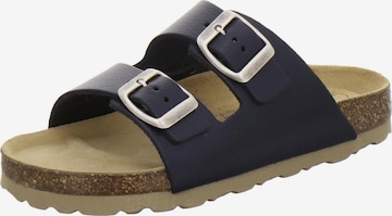AFS-Schuhe Offene Schuhe 'sportliche Kinder-Pantoletten Zweischnaller navy' in Blau: Vorderseite