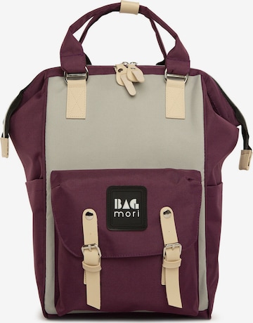 BagMori Rucksack in Lila: predná strana