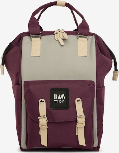 Bagmori Wickeltasche in beige / lila / schwarz / weiß, Produktansicht