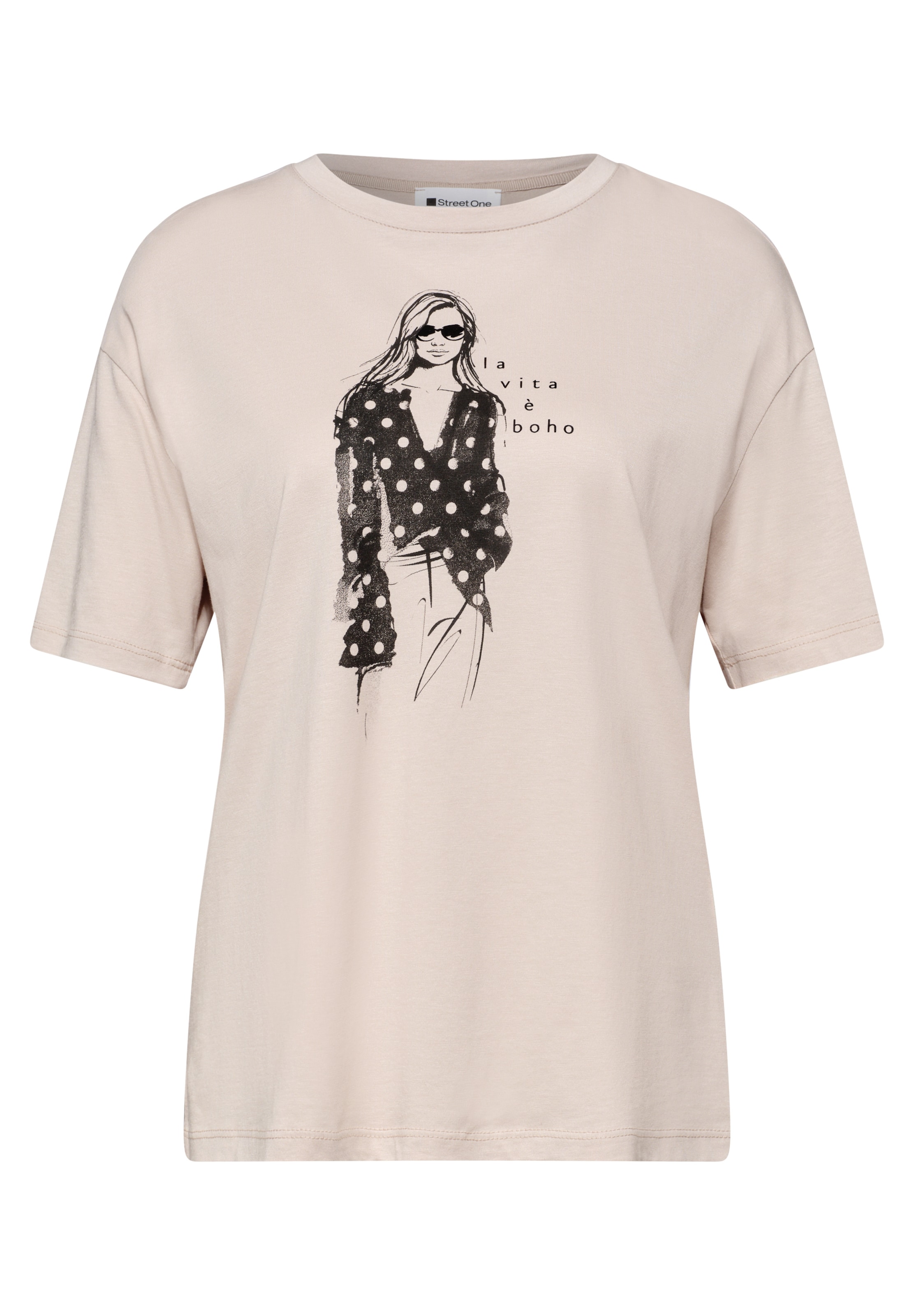 STREET ONE Shirt in Beige: front