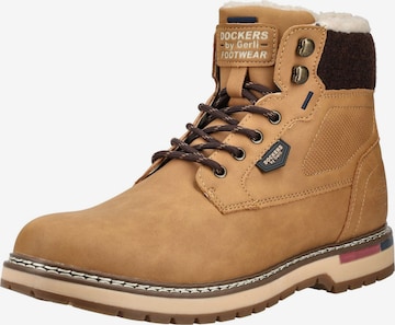 Boots stringati di Dockers by Gerli in marrone: frontale