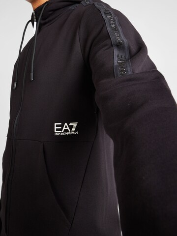 EA7 Emporio Armani Bluza rozpinana w kolorze czarny