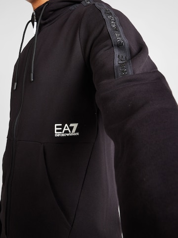 Veste de survêtement EA7 Emporio Armani en noir