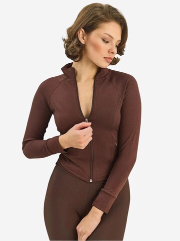 Giacca di felpa di Bianco Lucci in marrone