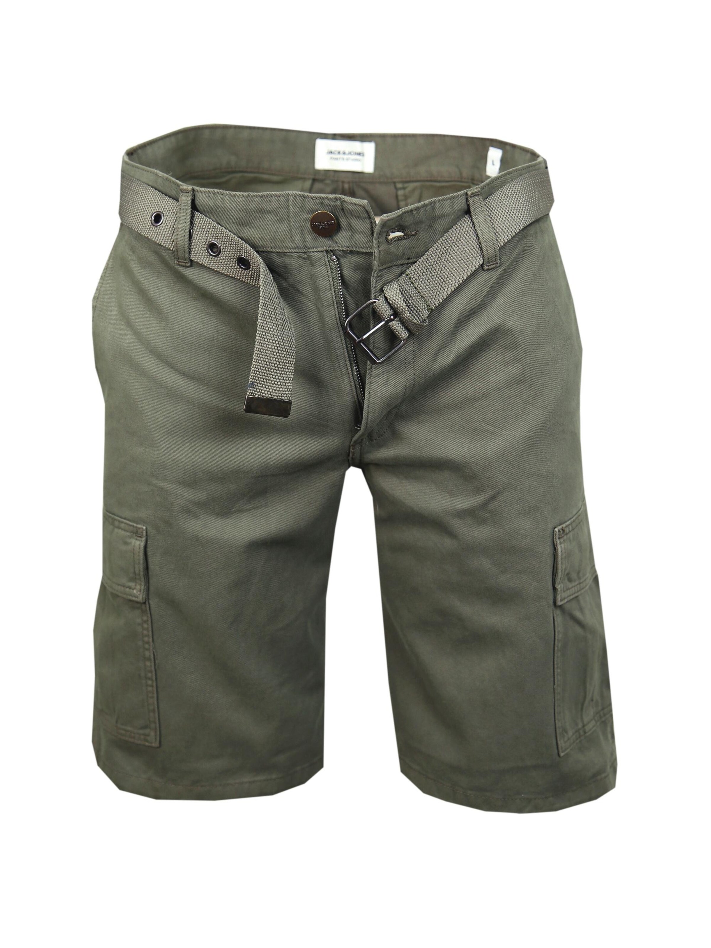 JACK & JONES Cargo Pants in Green: front