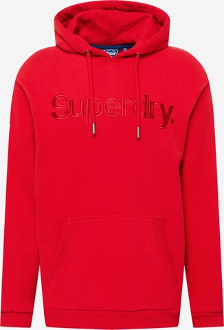 Superdry Sweatshirt 'Core Source' in Rood: voorkant