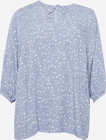 ONLY Carmakoma Blouse 'PHILINA' in Blauw: voorkant