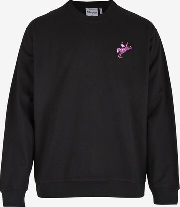 Cleptomanicx Sweater in Black: front