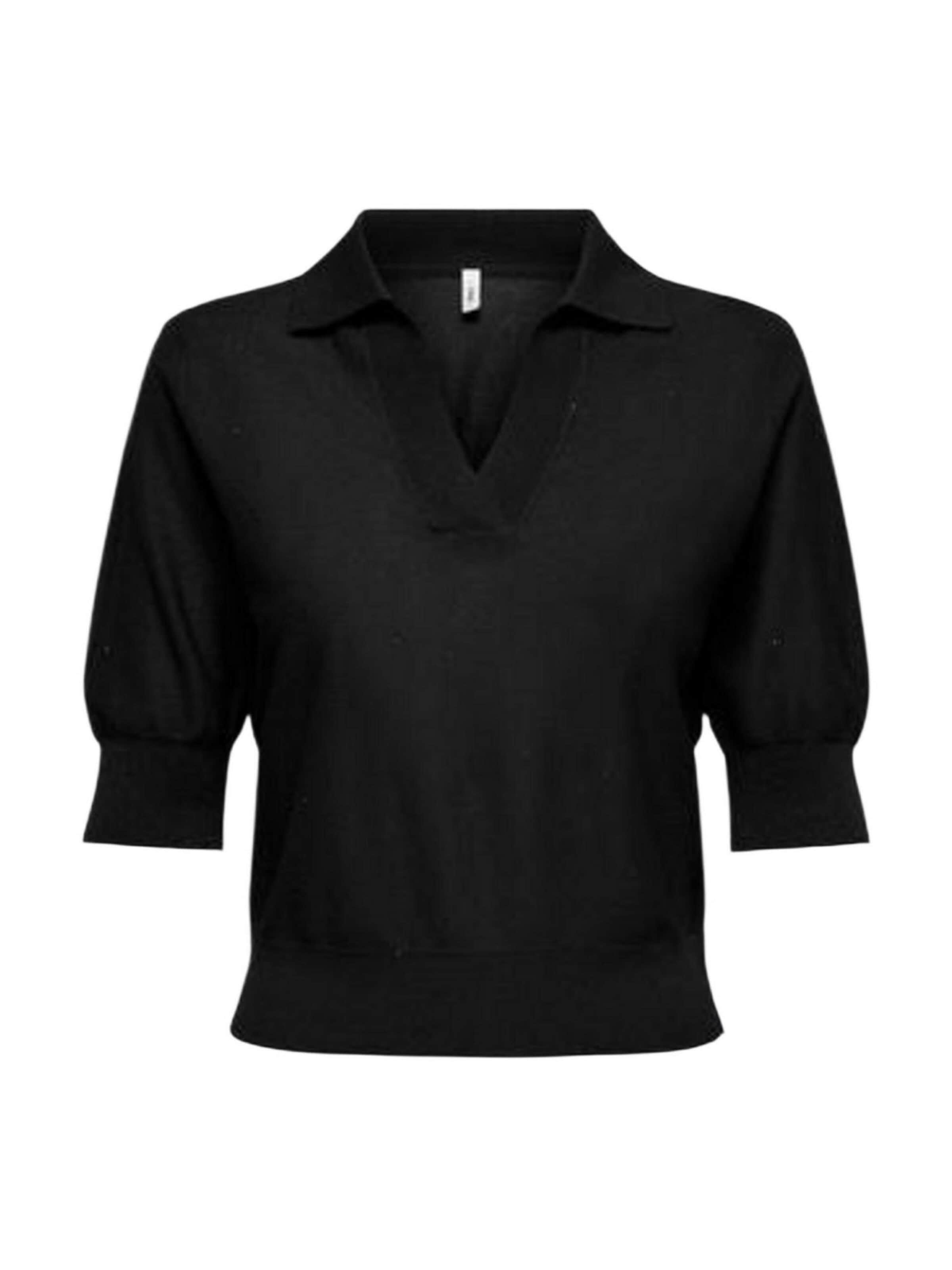 Pullover 'Onlane Ss Sequins V-Neck Cc Knt 15362964' di ONLY in nero: frontale