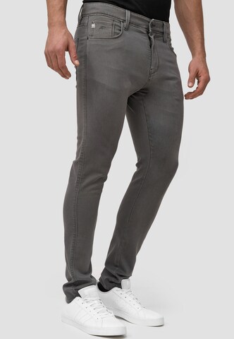 INDICODE JEANS Slimfit Jeans 'Milos' in Grau