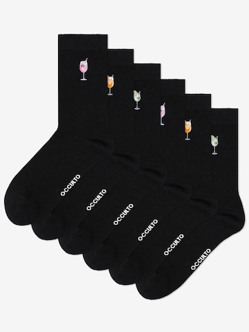 Occulto Socks 'Juno' in Black