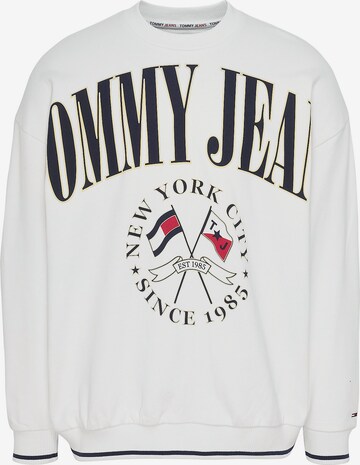 Sweat-shirt 'Skater' Tommy Jeans en blanc : devant
