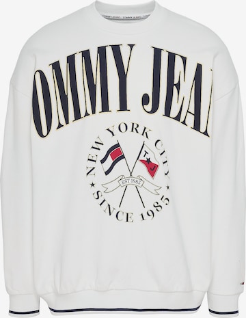 Tommy Jeans Sweatshirt 'Skater' in Weiß: predná strana