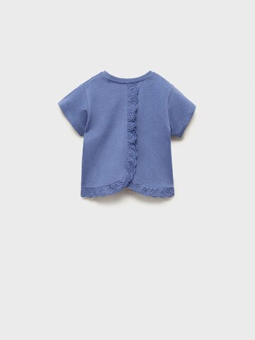 MANGO KIDS T-shirt 'FLEURS' i blå