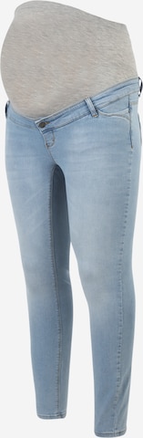 Mamalicious Curve Slimfit Jeans 'Savanna' in Blauw: voorkant