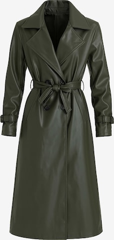 Manteau mi-saison Elara en vert : devant