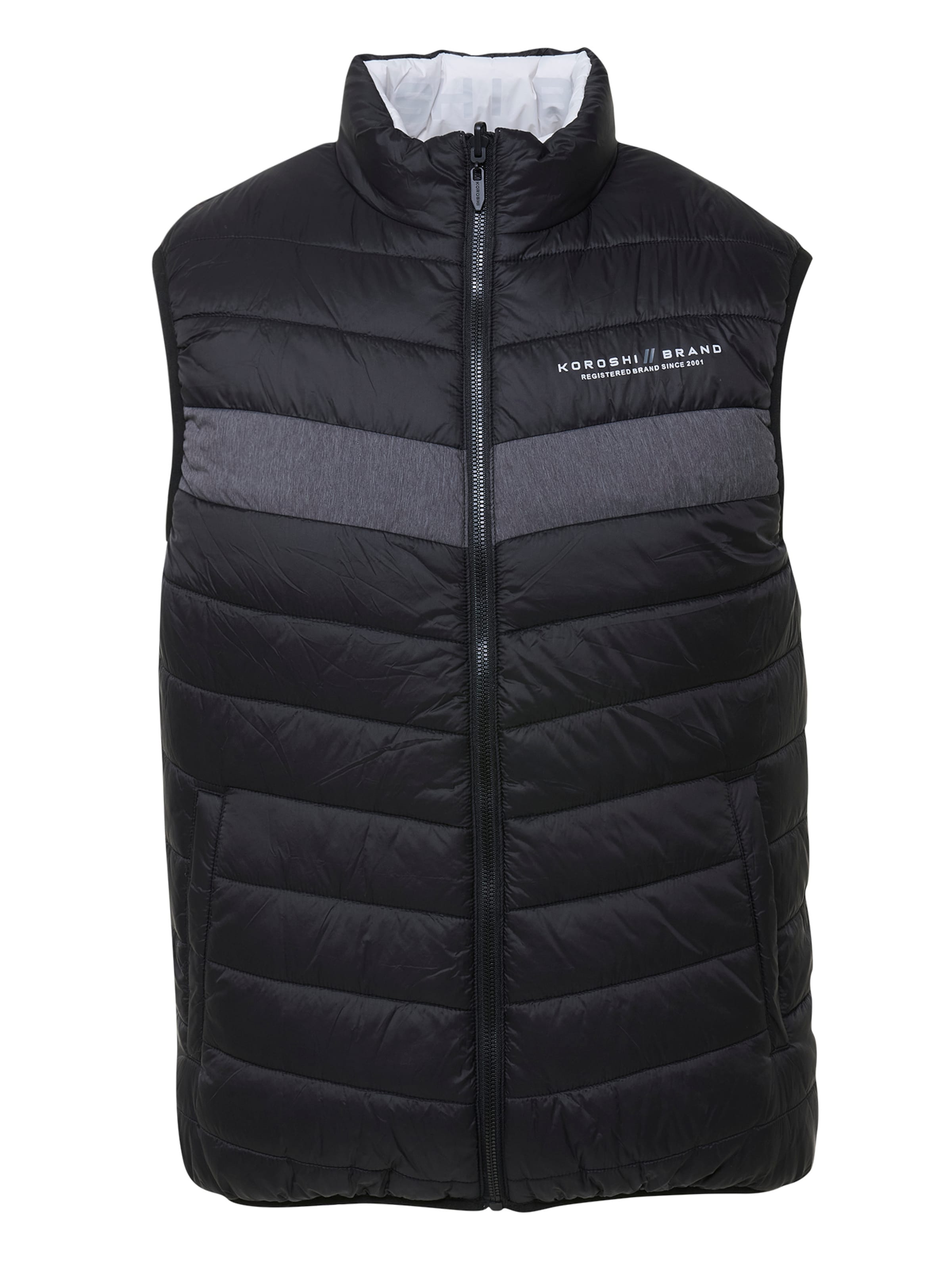 Gilet di KOROSHI in nero: frontale