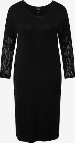 Ulla Popken Nightgown in Black: front