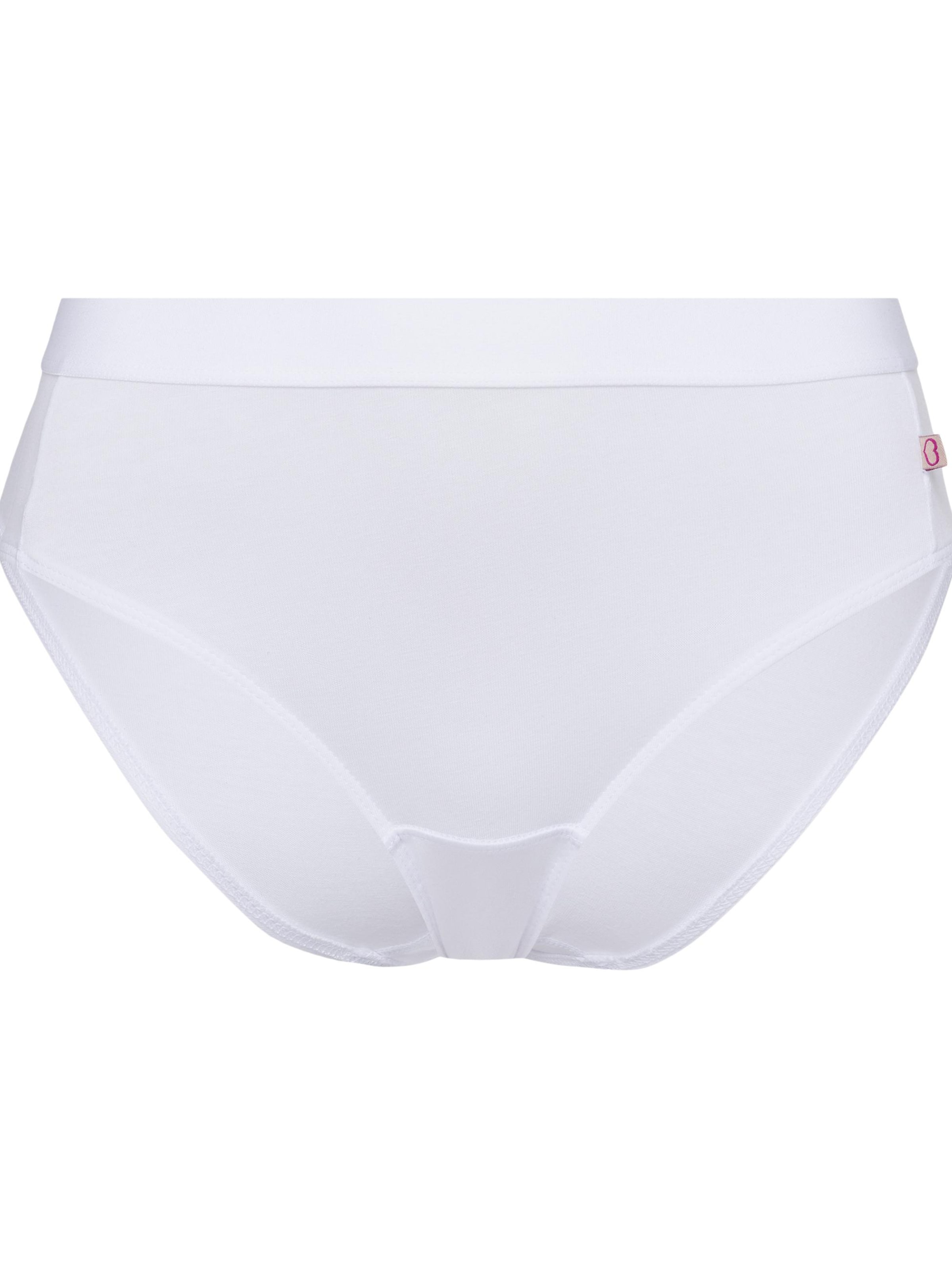 BeeDees Panty 'Taillenslip EVERY DAY' in White: front