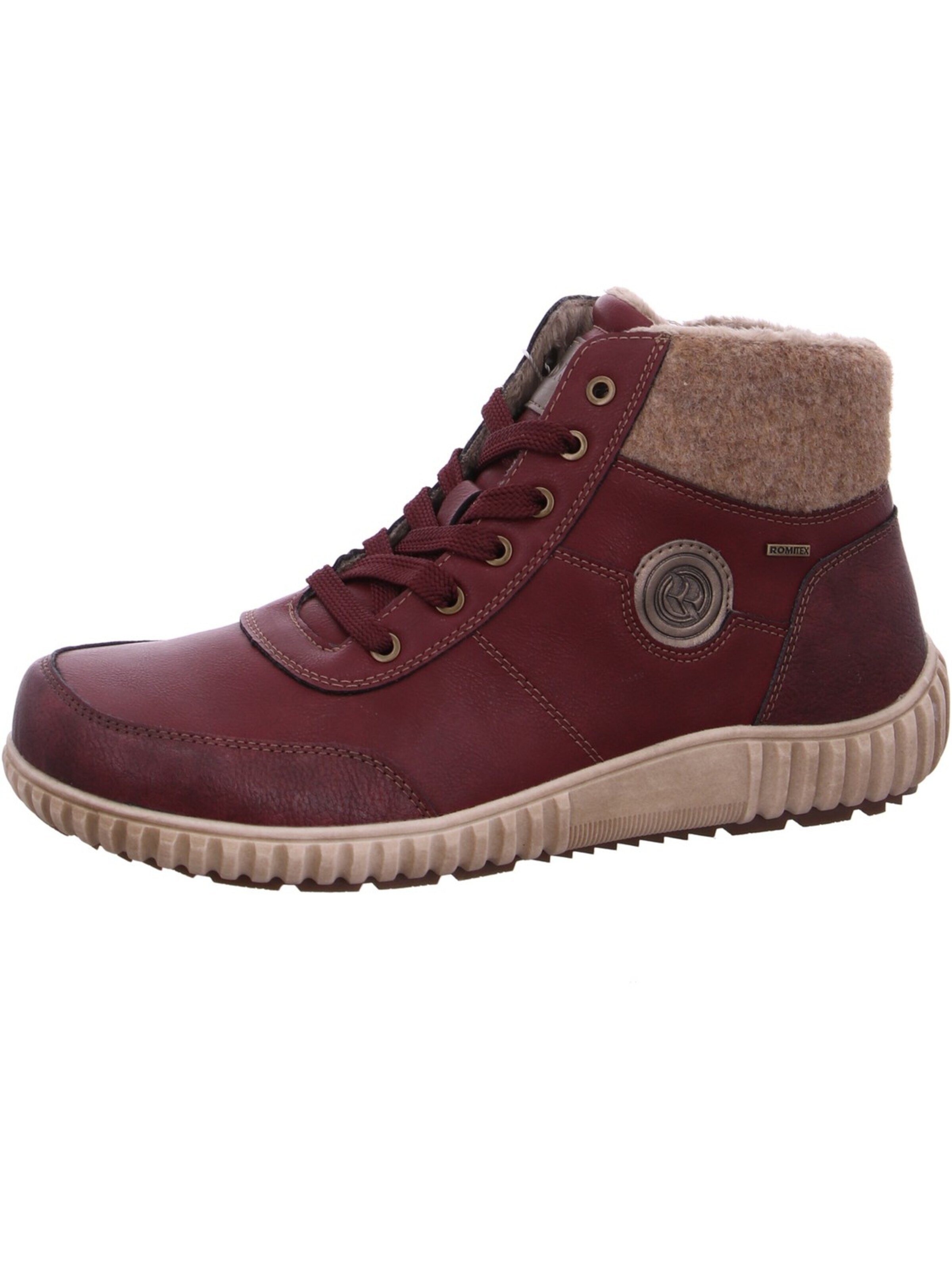 ROMIKA Lace-Up Boots 'Romika Schnürstiefel Rot' in Red: front
