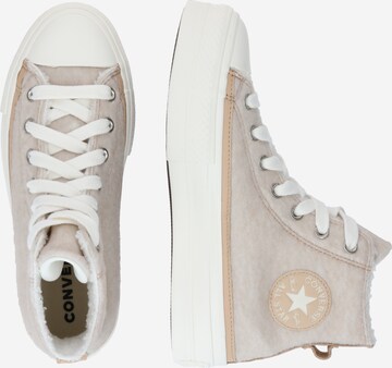 CONVERSE Korkeavartiset tennarit 'CHUCK TAYLOR ALL STAR LIFT - E' värissä beige