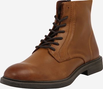 Bottines à lacets 'Walton' JACK & JONES en marron : devant