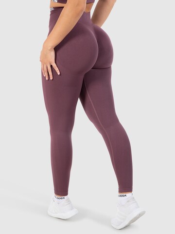 Smilodox Skinny Sportbroek ' Solid Scrunch ' in Lila