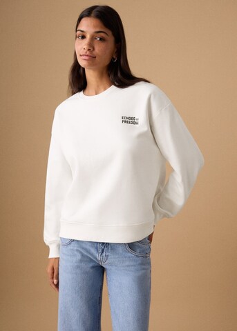 MANGO TEEN Sweatshirt 'Echo' in White