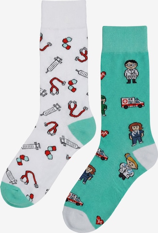Circle Five Socks '2 Paar ICONS Socks' in Green: front