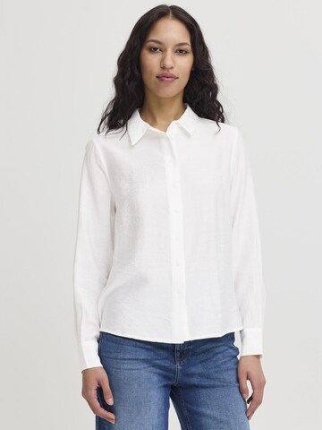 Chemisier 'WILMA' ICHI en blanc : devant