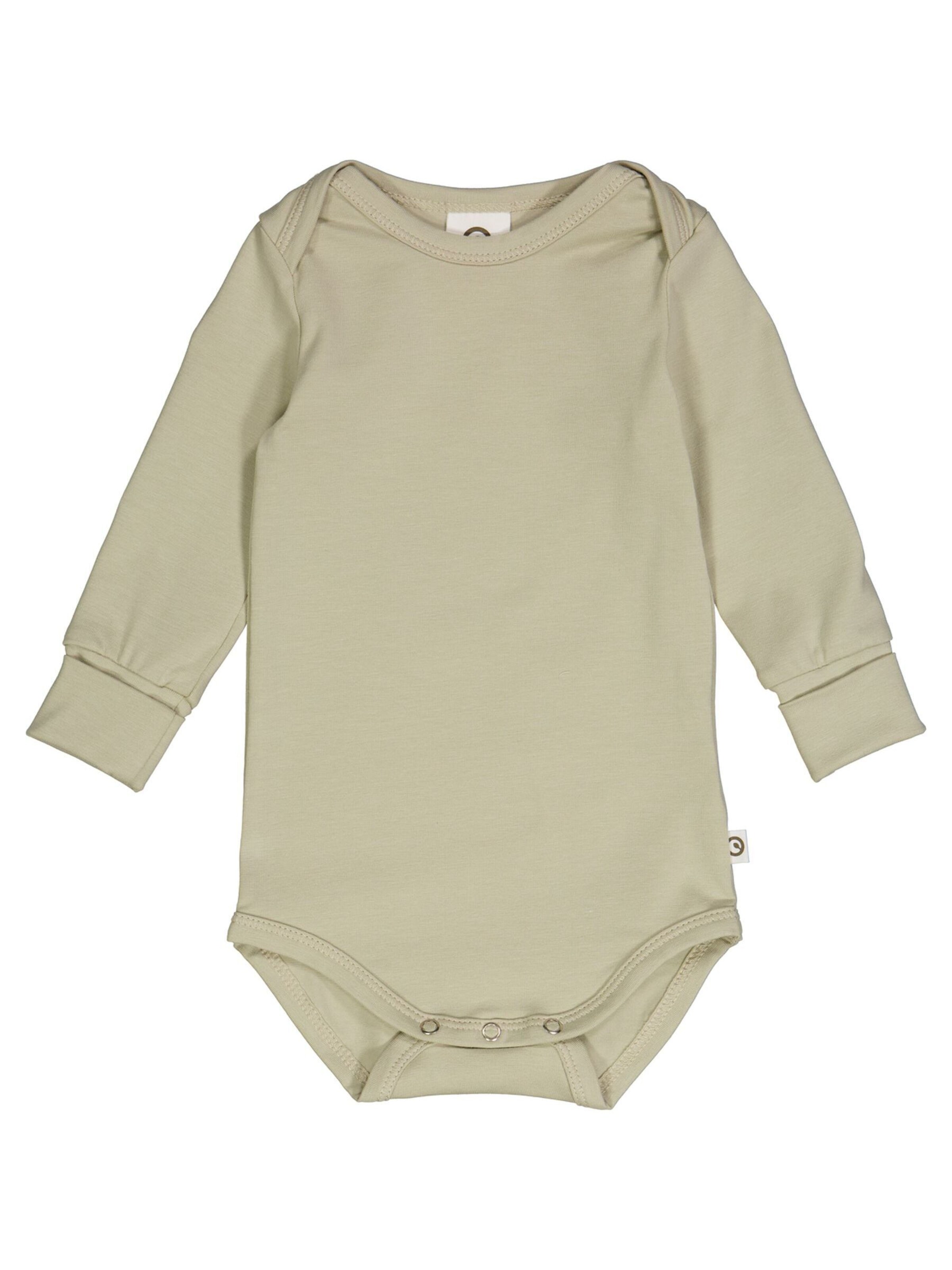 Barboteuse / body Müsli by GREEN COTTON en vert : devant