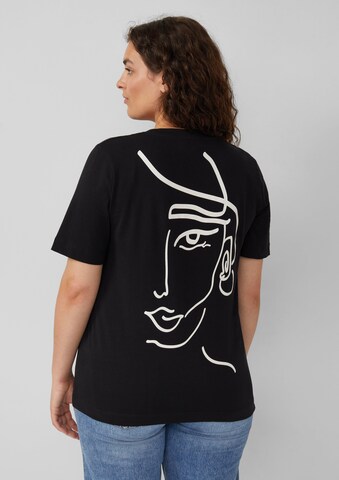 s.Oliver Shirt in Zwart: voorkant