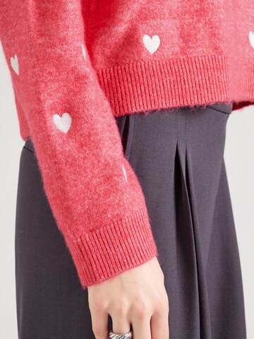 Pullover 'PCPAYA' di PIECES in rosso