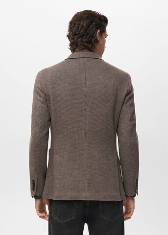 MANGO MAN Slim Fit Sakko 'Aneto' in Braun