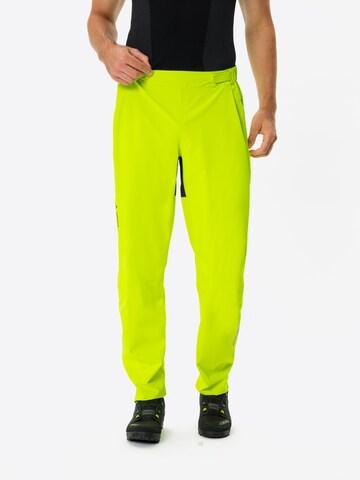 VAUDE Regular Outdoor Pants 'Moab' in Yellow: front