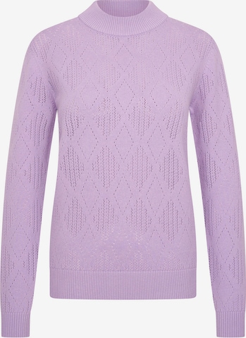 4funkyflavours - Pullover 'Love Is The Way' em roxo: frente