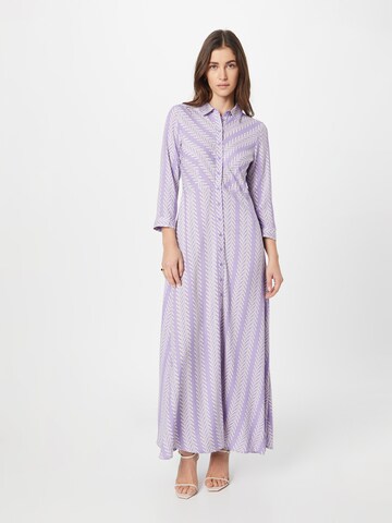 Robe-chemise 'Savanna' Y.A.S en violet : devant