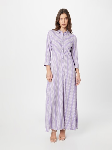 Y.A.S Shirt Dress 'Savanna' in Purple: front