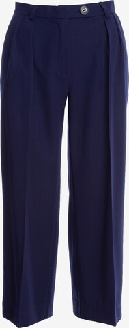 Stylove Pleat-Front Pants in Blue: front