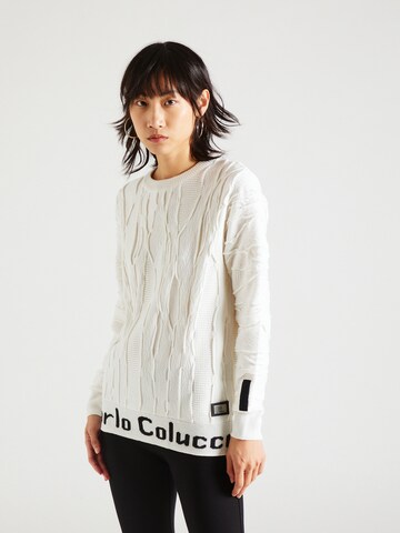 Carlo Colucci Sweater in White: front