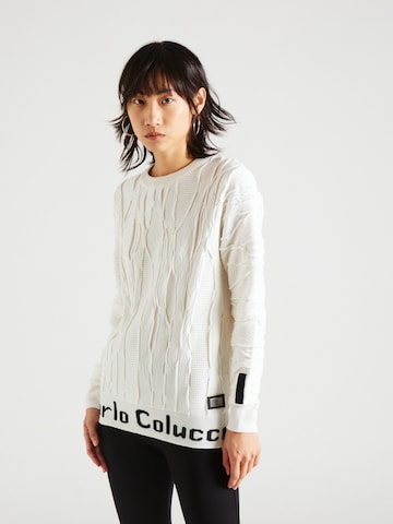 Carlo Colucci Sweater in White: front