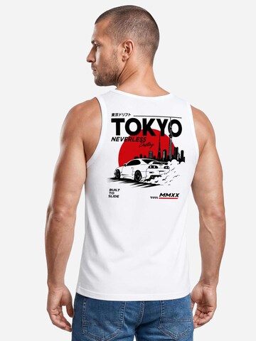 Neverless Shirt 'Tokyo Drift' in White