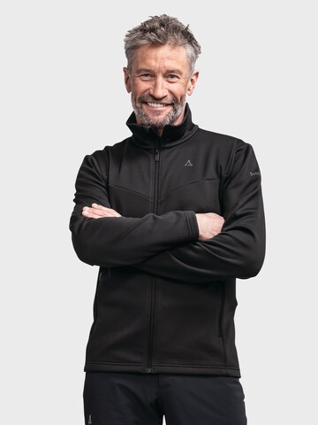 Veste en polaire fonctionnelle 'Pine' Schöffel en noir : devant