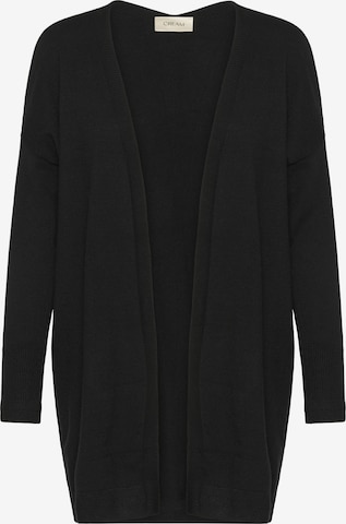 Cream Cardigan 'Dela' i sort: forside